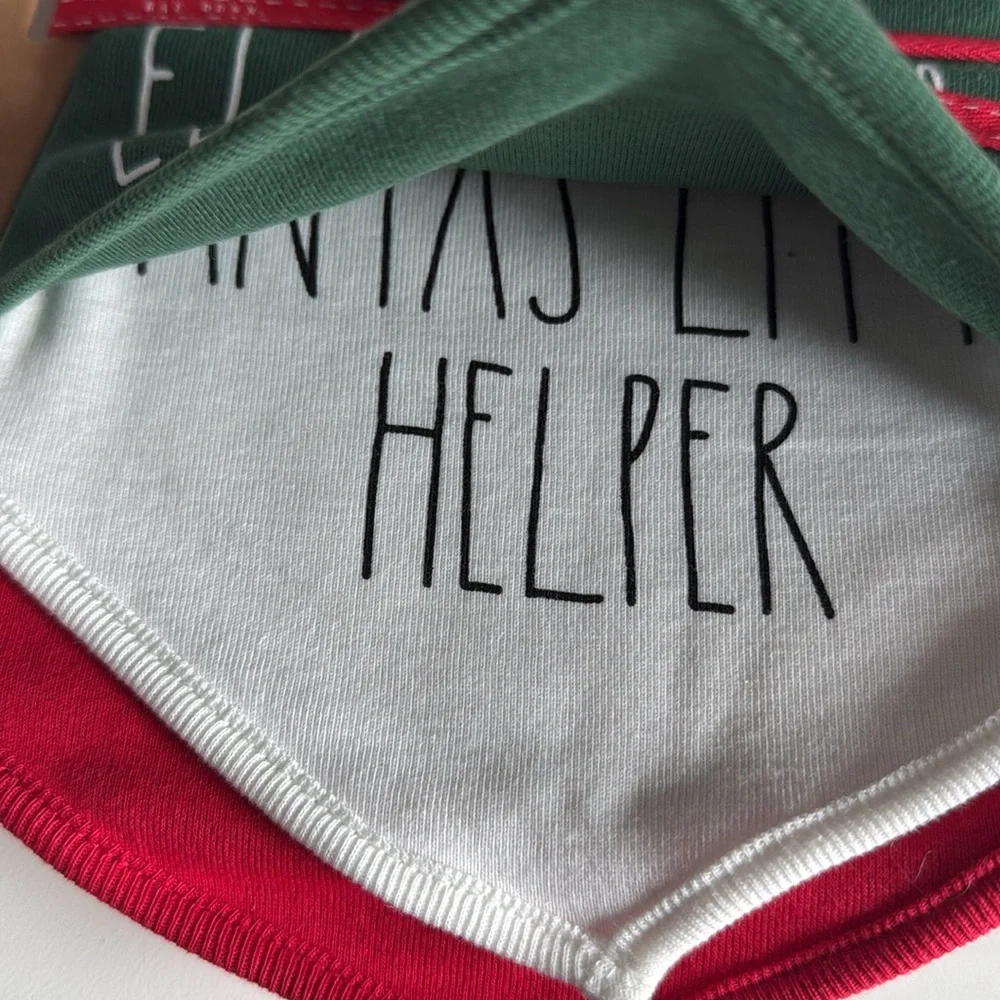 🎅🏼3/$30🎅🏼RAE DUNN BABY BIB SET OF 3 - ELF SQUAD - JINGLE BELLS - SANTA’S HELPER